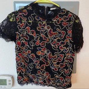 Zara Embroidered Blouse